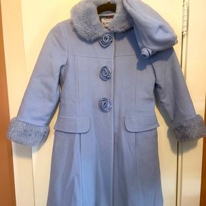 Girls 6x Vintage Coat & Hat